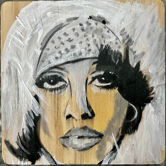 Custom Diana Ross Hand Painted Coaster