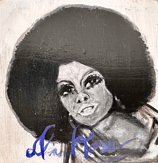 Custom Hand Painted Diana Ross Coaster