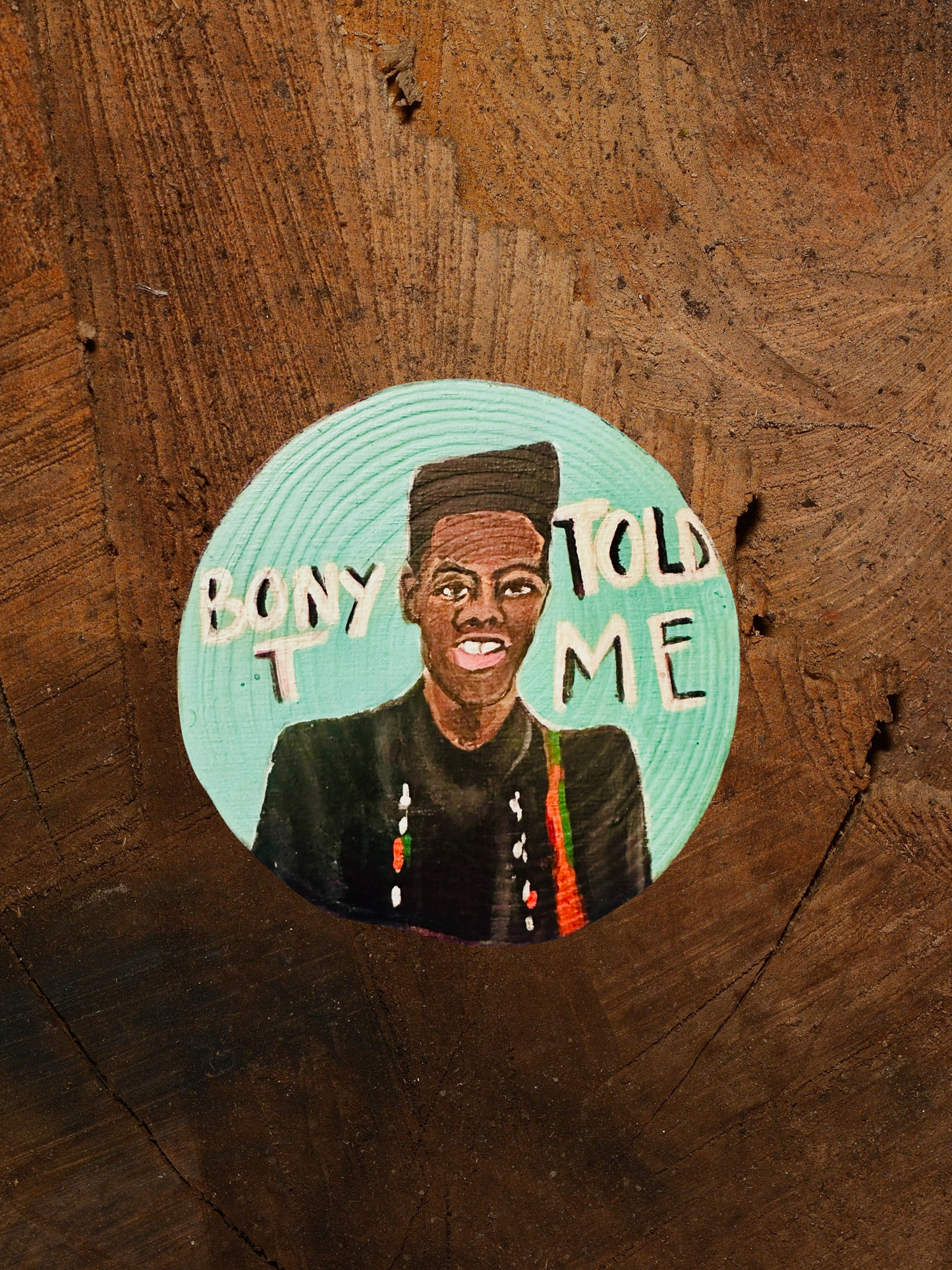 Custom Hand Painted "Boney T Told Me" Coaster