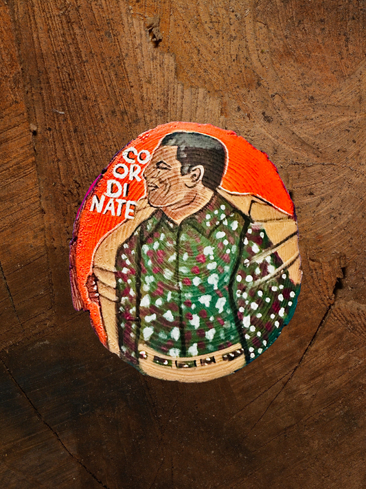 Custom "Coordinate" Hand Painted Coaster